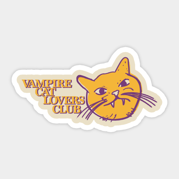 Cat Lovers Club Cat Sticker TeePublic